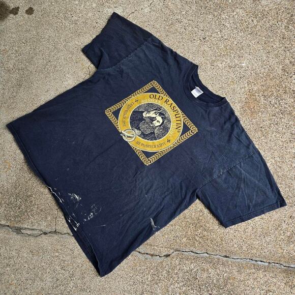 Vtg OLD RASPUTIN Russian Imperial Stout Portrait Graphic Beer Tee Shirt XXL - Picture 2 of 7